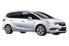 Car Hire Bridport - Vauxhall Zafira 7-Seater - Minibus hire Bridport